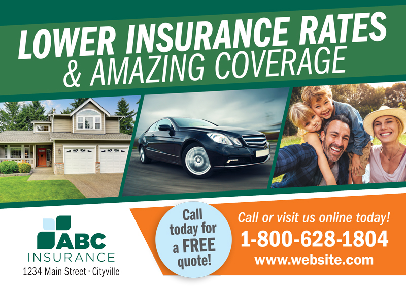 Insurance Personalized Postcard
