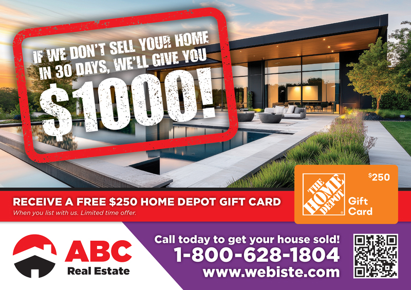 Neighborhood Real Estate Marketing Postcard Sample