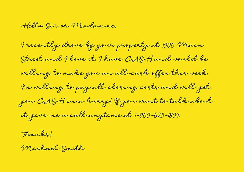 Yellow Postcards Real Estate
