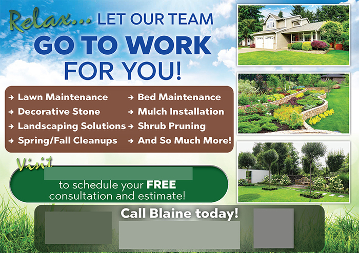 Successful Landscaping Postcard Campaign