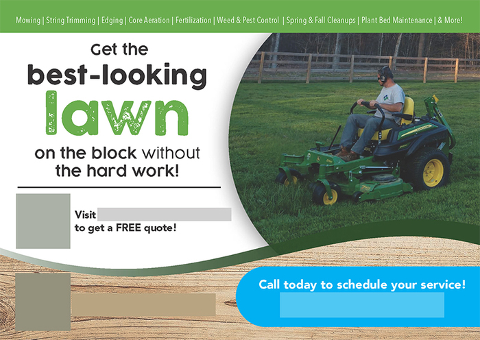 Successful Landscaping Postcard Campaign