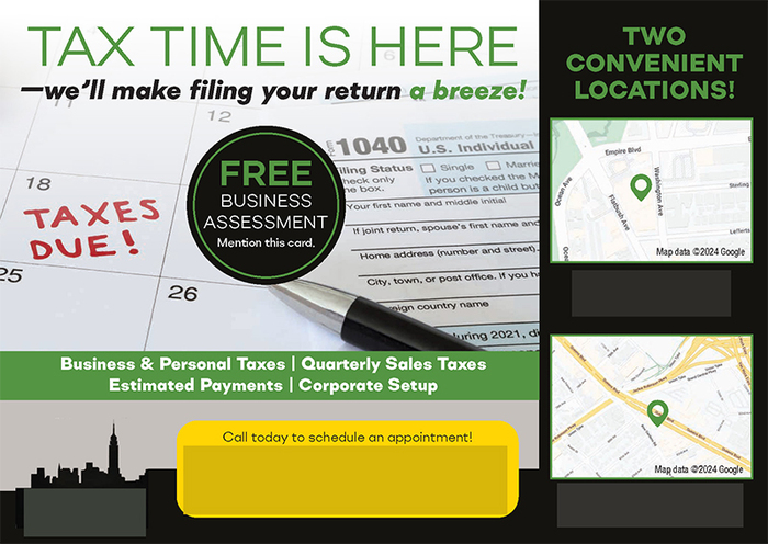 Successful Accounting/Taxes Postcard Campaign